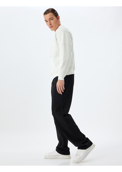 Eşofman Altı Beli Bağcıklı Cepli Dikiş Detaylı Pamuklu fiyatları