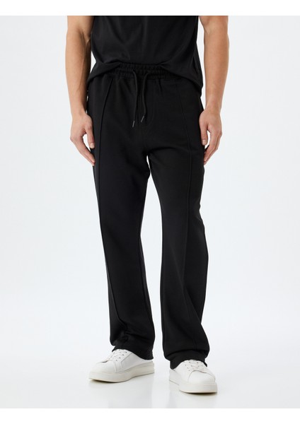 Eşofman Altı Beli Bağcıklı Cepli Dikiş Detaylı Pamuklu modelleri