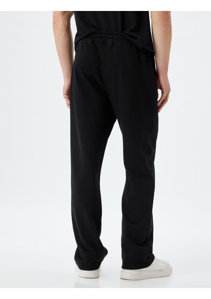 Eşofman Altı Beli Bağcıklı Cepli Dikiş Detaylı Pamuklu fırsatları