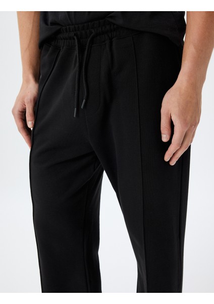 Eşofman Altı Beli Bağcıklı Cepli Dikiş Detaylı Pamuklu indirimleri