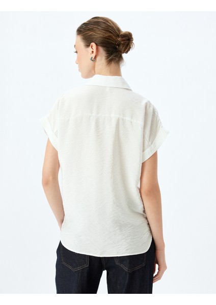 Viskon Kumaş Klasik Yaka Kısa Kollu Gömlek fırsatları