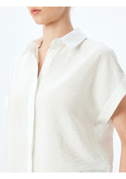 Viskon Kumaş Klasik Yaka Kısa Kollu Gömlek indirimleri