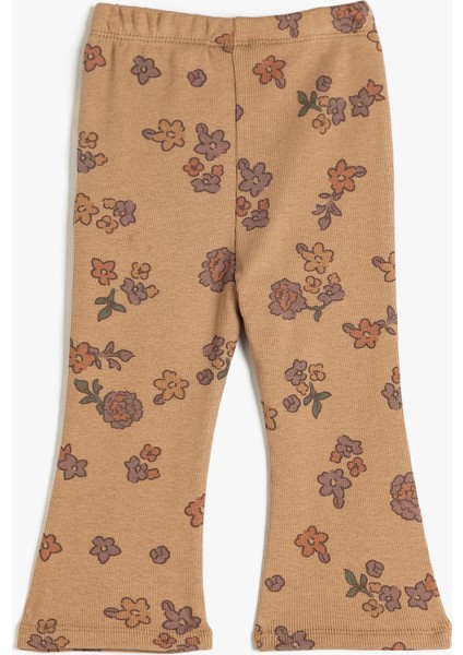 Ispanyol Paça Tayt Çiçek Baskılı Ribanalı Pamuklu fiyatları