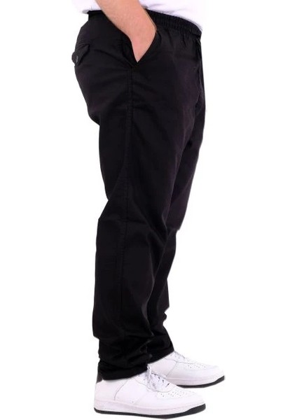 Büyük Beden Erkek Gabardin Düz Paça Jogger Everest 21929 Siyah fiyatları