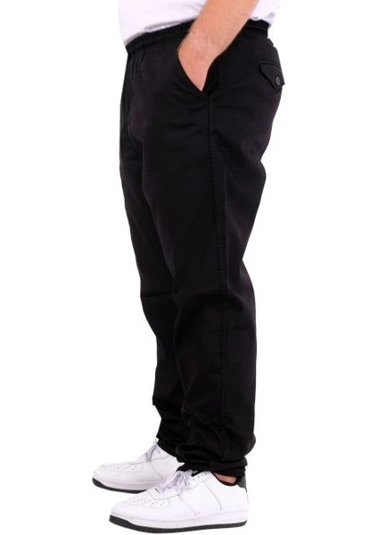 Büyük Beden Erkek Gabardin Düz Paça Jogger Everest 21929 Siyah modelleri
