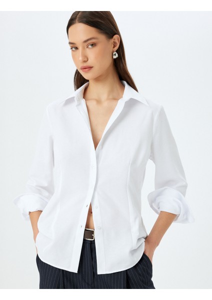 Uzun Kollu Klasik Yaka Poplin Gömlek fiyatları