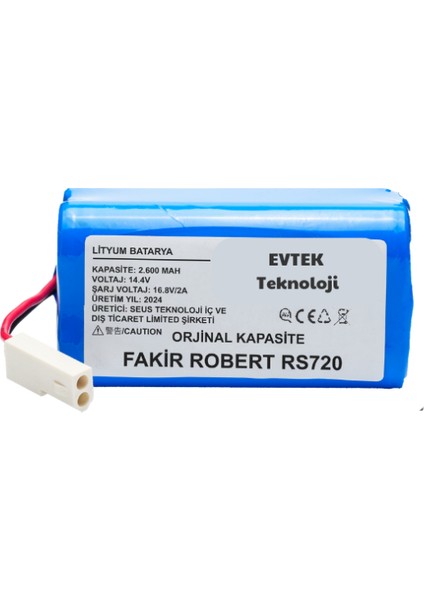 Fakir Robert RS720 2600MAH Robot Süpürge Bataryası