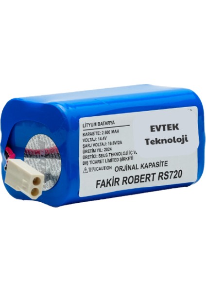 Fakir Robert RS720 2600MAH Robot Süpürge Bataryası