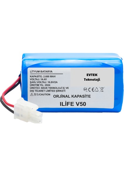 Ilife V50 2600MAH Robot Süpürge Bataryası