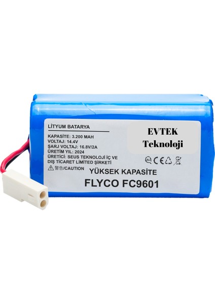 Flyco FC9601 3200MAH Robot Süpürge Bataryası