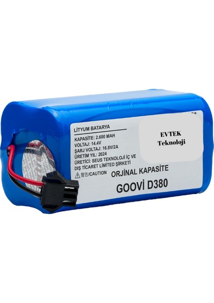 Goovi D380 2600MAH Robot Süpürge Bataryası