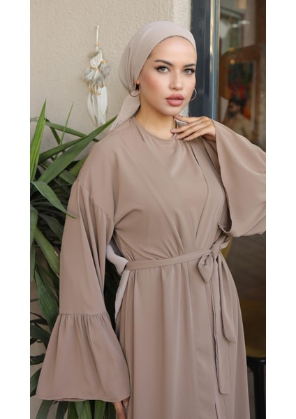 Fırfırlı Ikili Takım Abaya NSR503801