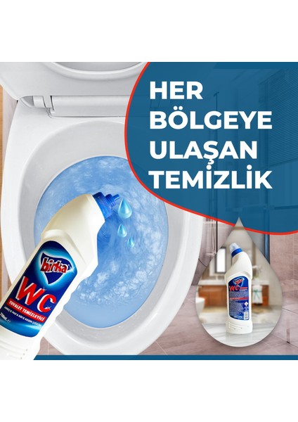 Wc Tuvalet ve Pisuvar Temizleyici 2 Adet x 750 ml