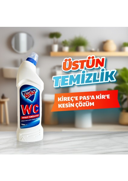 Wc Tuvalet ve Pisuvar Temizleyici 2 Adet x 750 ml