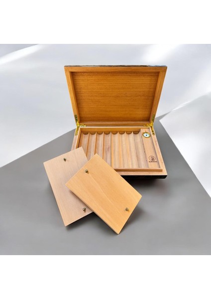 Guevara Ceviz Kaplama Puro Kutusu Humidor 8's