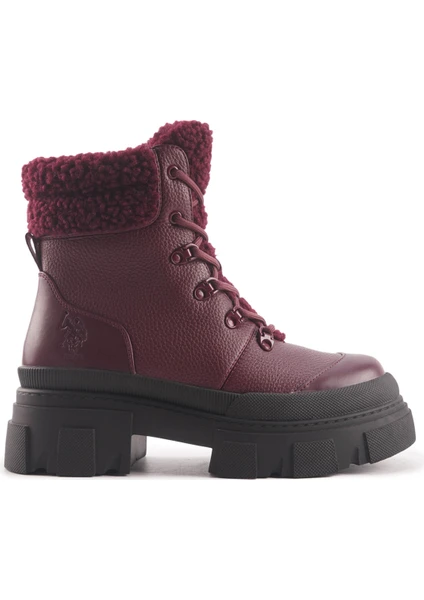 U.S. Polo Assn. Ally 4Pr Bordo Kadın Postal