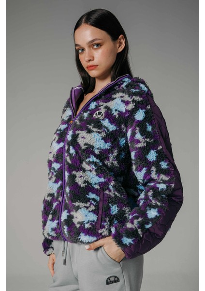Regular Fit Yumuşak Dokulu Renkli Kapüşonlu Teddy Ceket Bayan Ceket EF190 modelleri