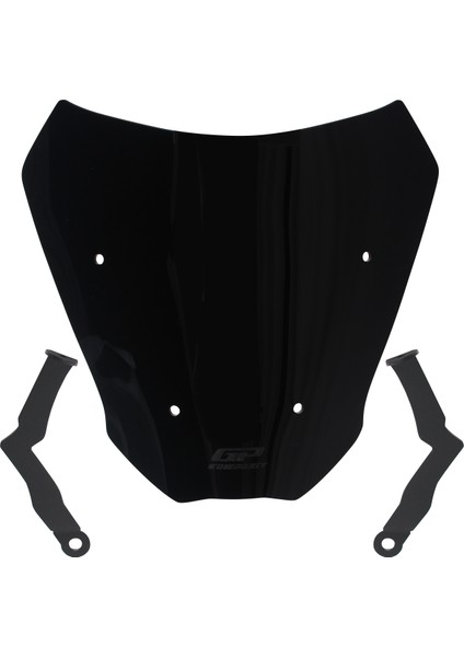 CF Moto 250 CL-X 2022-2024 Uyumlu Kısa Ön Cam Siyah - 27 cm