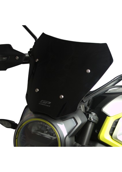 CF Moto 250 CL-X 2022-2024 Uyumlu Kısa Ön Cam Siyah - 27 cm