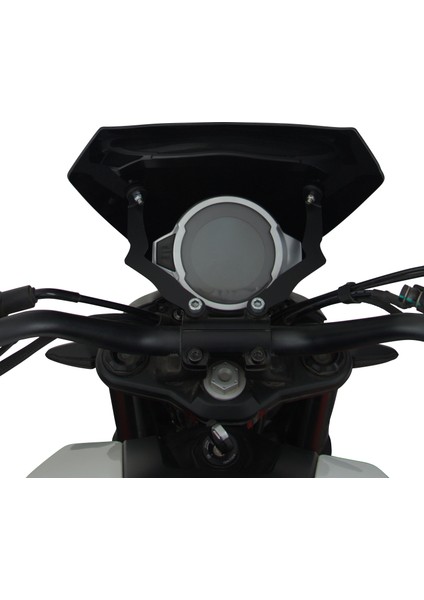 CF Moto 250 CL-X 2022-2024 Uyumlu Kısa Ön Cam Siyah - 27 cm