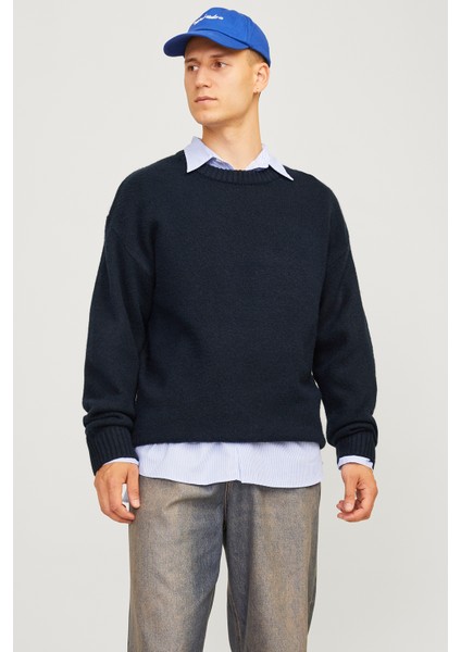 Originals Jorollie Yün Karışımlı Relaxed Fit Bisiklet Yaka Örme Kazak Erkek Kazak 12215468