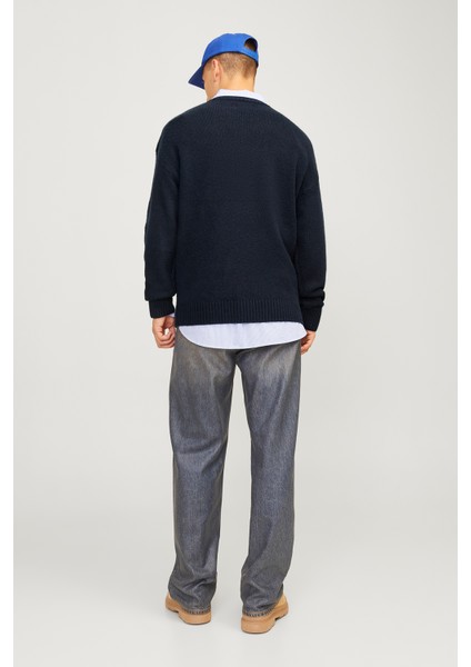 Originals Jorollie Yün Karışımlı Relaxed Fit Bisiklet Yaka Örme Kazak Erkek Kazak 12215468 fırsatları