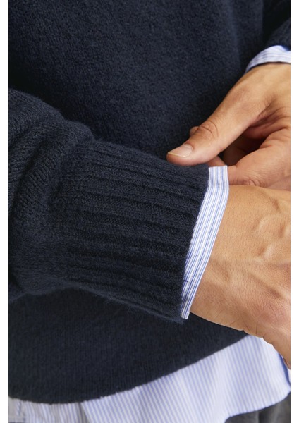 Originals Jorollie Yün Karışımlı Relaxed Fit Bisiklet Yaka Örme Kazak Erkek Kazak 12215468 indirimleri