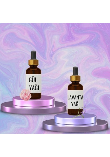 Gül Yağı 20 ml ve Lavanta Yağı 20 ml