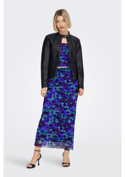 Jdyemily Slim Fit Fermuarlı Dik Yaka Deri Ceket Bayan Deri Ceket 15241382 fiyatları