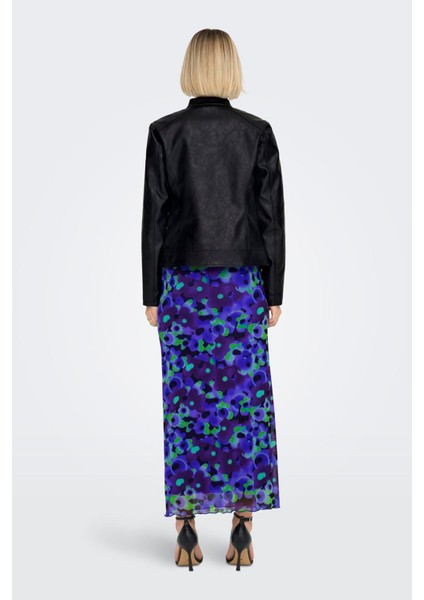 Jdyemily Slim Fit Fermuarlı Dik Yaka Deri Ceket Bayan Deri Ceket 15241382 fırsatları