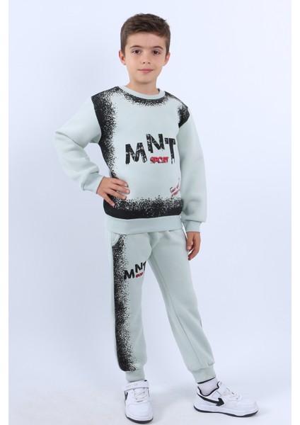 Erkek Çocuk 3 Iplik Eşofman Takımı Mnt Baskılı E18