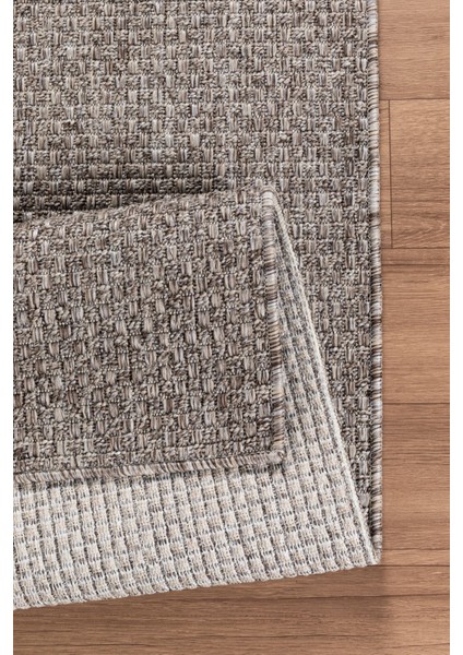 Natura Premium Kalite Kaymaz Tabanlı Doğal Yıkanabilir Kilim Oturma Odası Balkon Bahçe Mutfak Kilim BK-102 Bej 80X300 cm