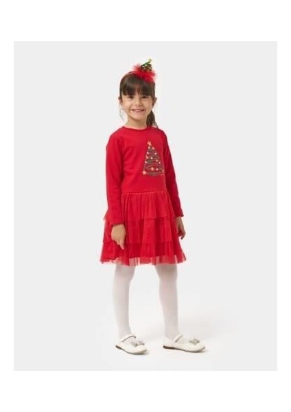 Kız Çocuk Tütülü Kat Kat Yılbaşı Elbisesi Taç Hediyeli fırsatları