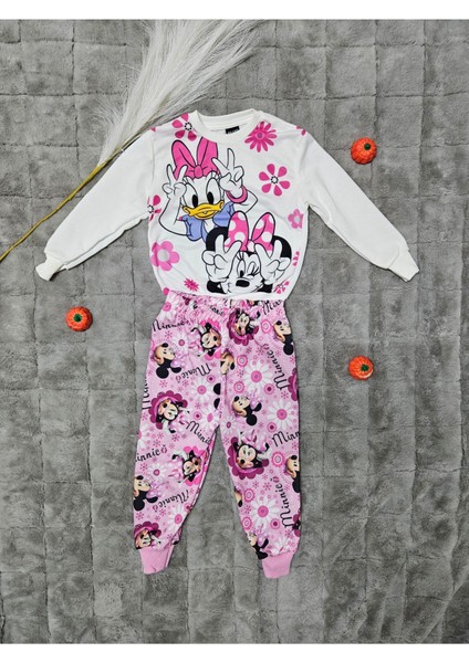 Kız Çocuk Minnie Desenli Takım