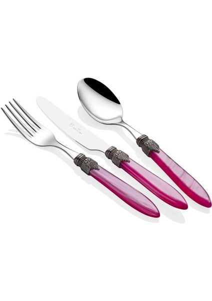 Laura Pembe 75 Parça Çatal Bıçak Takımı