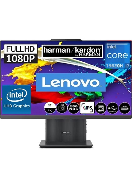 Ideacentre 27IRH9 Intel Core I7-13620H 32GB 1tb SSD Intel UHD Graphics 27 Fhd IPS Windows 11 Pro F0HM00EXTR All In One Bilgisayar
