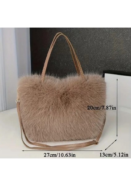 Kahverengi Peluş Çanta modelleri