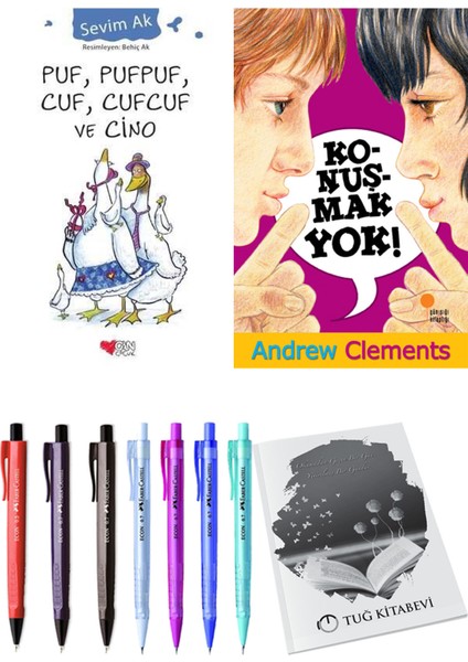 Konuşmak Yok! ve Puf, Pufpuf, Cuf, Cufcuf ve Cino 2'li Set + Hediyeli
