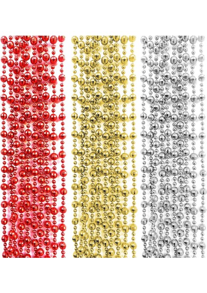 Yılbaşı Çam Ağacı Süsü Gümüş Renkli Zincir Süs 270 cm fırsatları