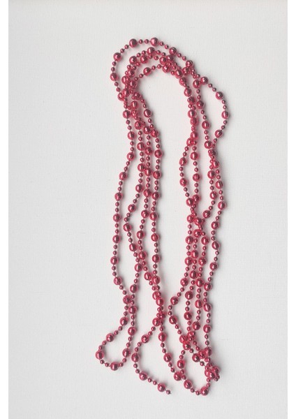 Yılbaşı Çam Ağacı Süsü Kırmızı Renkli Zincir Süs 270 cm fırsatları