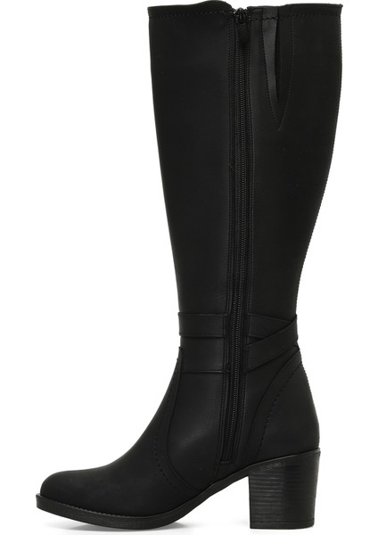 24K-1032 4pr Siyah Kadın Topuklu Çizme modelleri