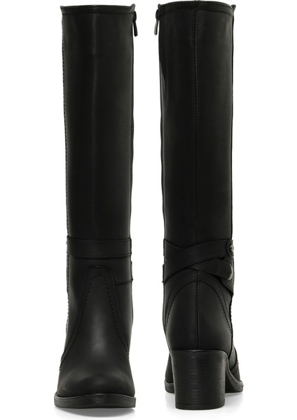 24K-1032 4pr Siyah Kadın Topuklu Çizme fırsatları