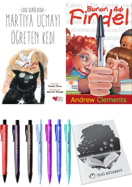 Bunun Adı Findel ve Martıya Uçmayı Öğreten Kedi 2'li Set + Hediyeli