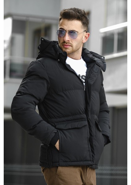 Edoardo Eteği Fermuar Detaylı Içi Polarlı Suya Dayanıklı Erkek Mont Kaban modelleri