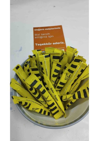 Aydopak Sarı Lacvet Taraftar Stick Toz Şeker 3gr /ort 2000 Adet / Net 6kg