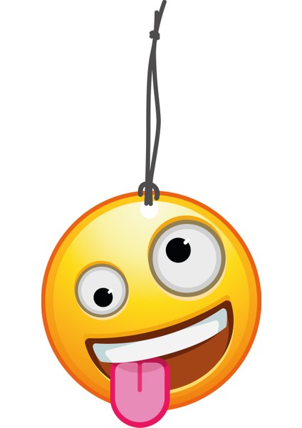 Bymeyla Dil Çıkaran Şaşkın Emoji Görselli Oto Kokusu ve Oto Aksesuarı