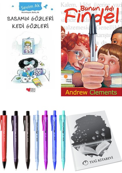 Bunun Adı Findel ve Babamın Gözleri Kedi Gözleri 2'li Set + Hediyeli