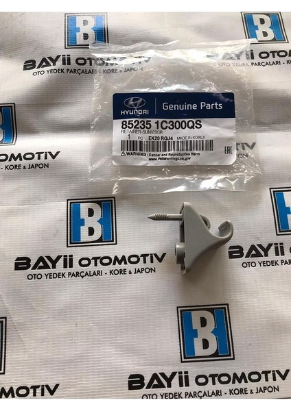 Getz Güneşlik Klipsi / Getz Güneşlik Ayağı 85235-1C300QS Uyumlu