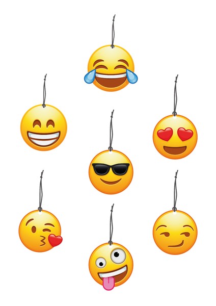 Bymeyla En Çok Sevilen 7'li Emoji Serisi Oto Kokusu ve Oto Aksesuarı