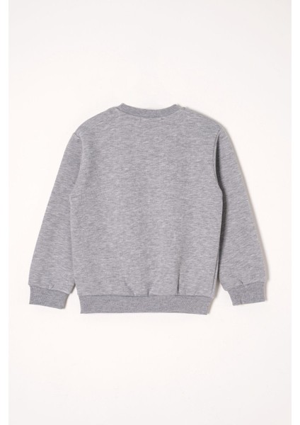 W Nakışlı Gri Renk Erkek Çocuk Eşofman Takım modelleri